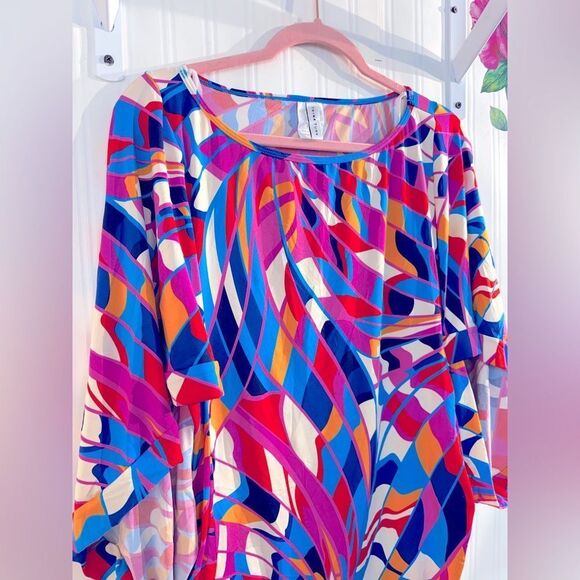 Trina Turk Rio Tunic Swim Cover Up Sz S - Picture 4 of 10